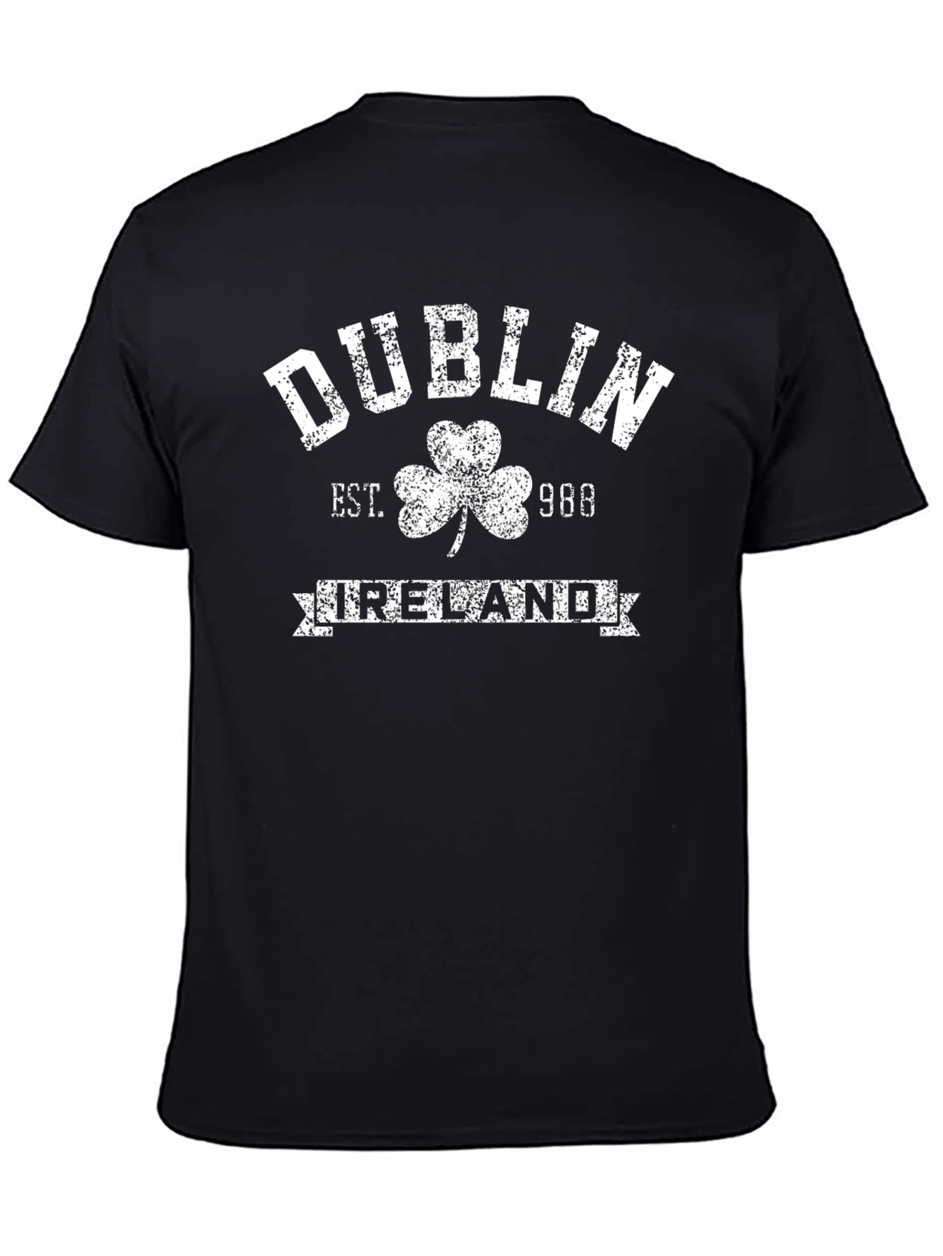 Dublin Ireland Black Graphic T-Shirt