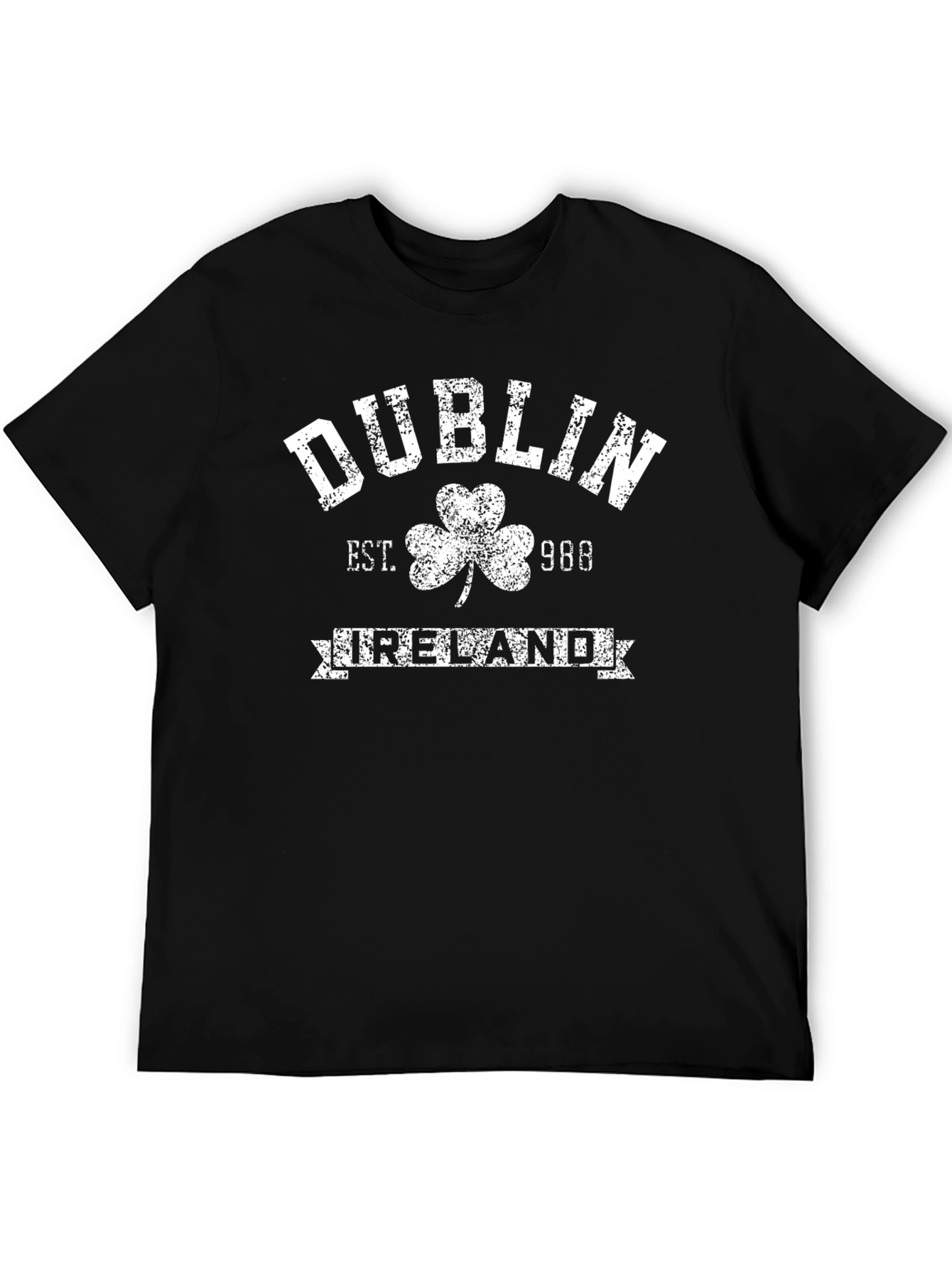 Dublin Ireland Black Graphic T-Shirt