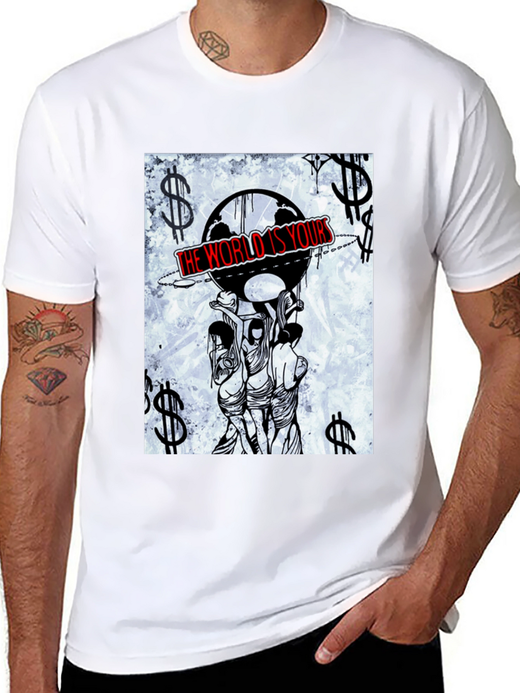 The World Is Yours Graphic Tee - Black