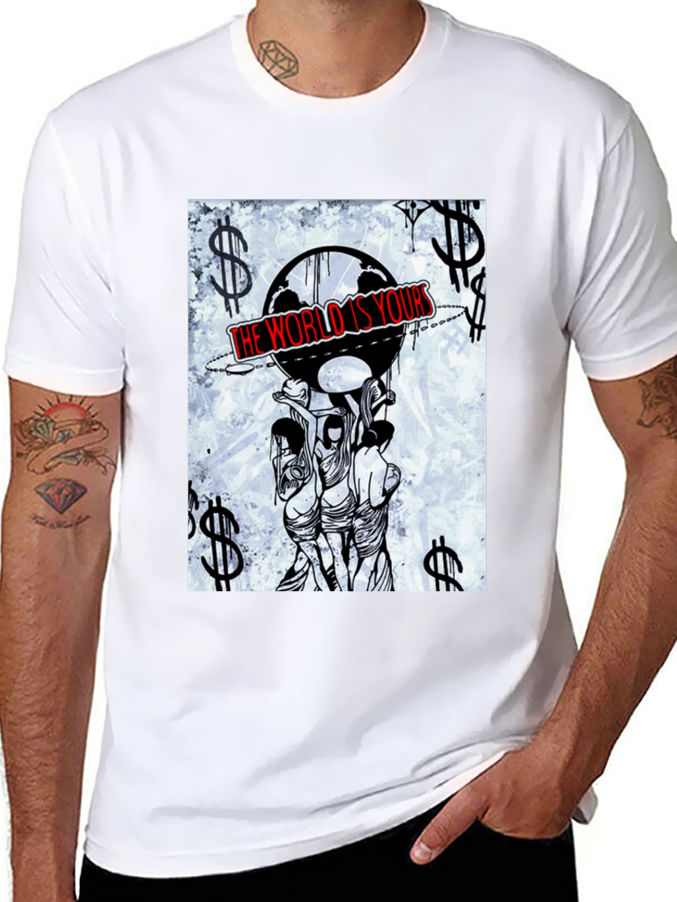 The World Is Yours Graphic Tee - Black