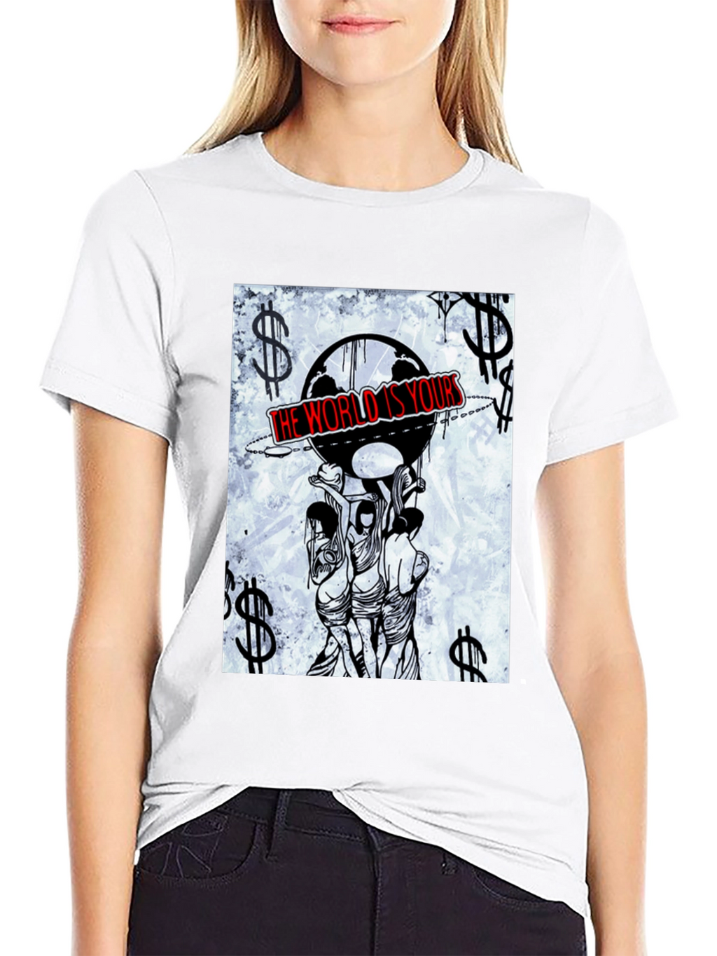 The World Is Yours Graphic Tee - Black