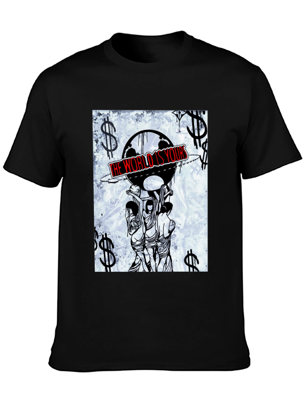 The World Is Yours Graphic Tee - Black
