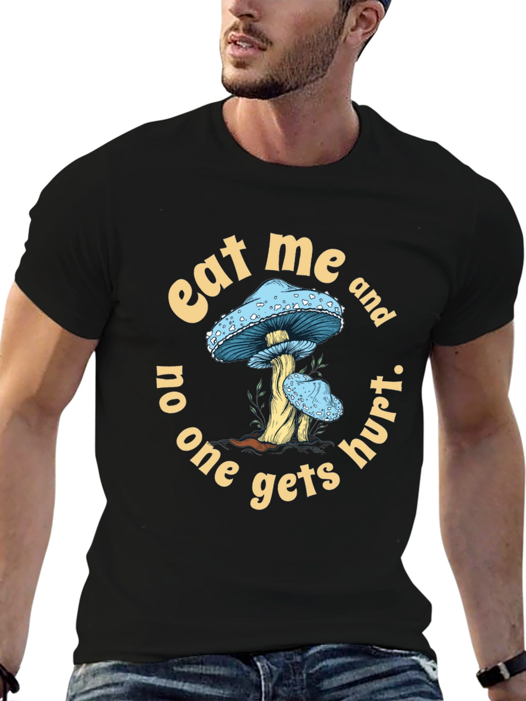 Eat Me Mushroom Graphic T-Shirt
