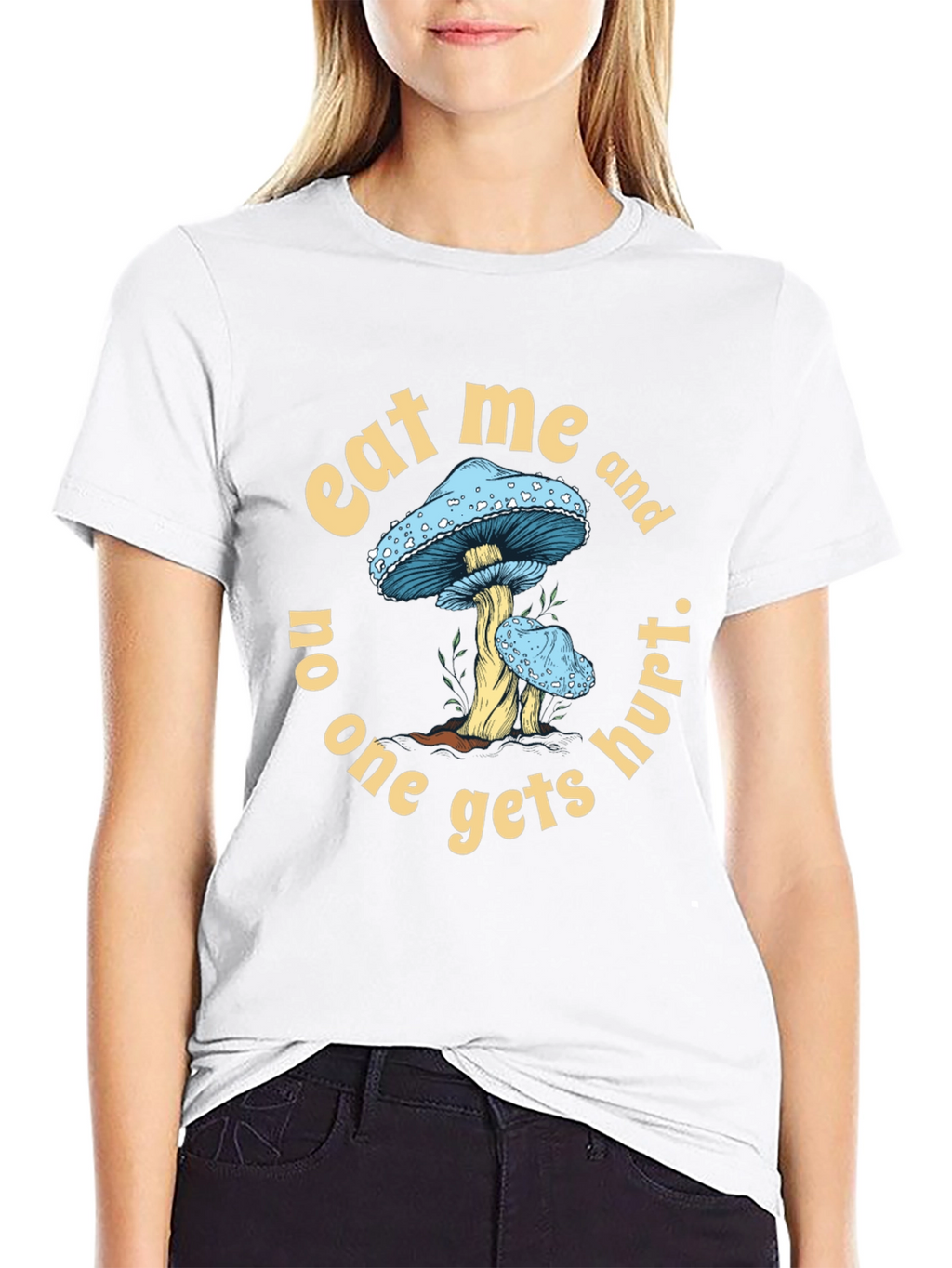Eat Me Mushroom Graphic T-Shirt