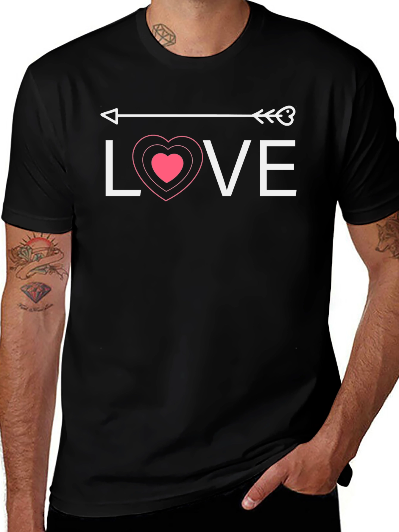 Love Arrow Heart Graphic Tee