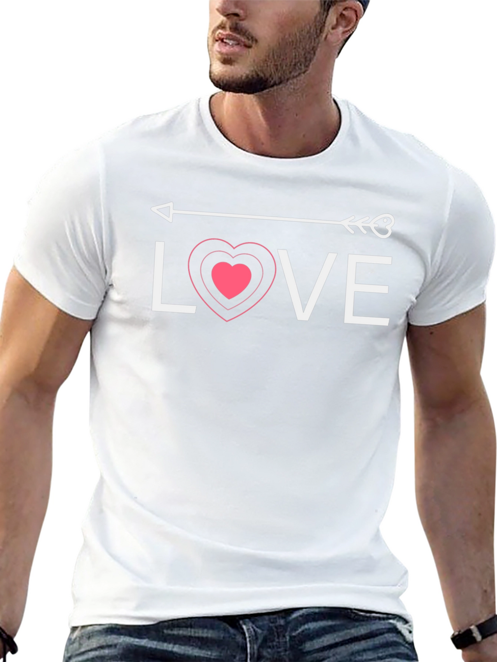 Love Arrow Heart Graphic Tee
