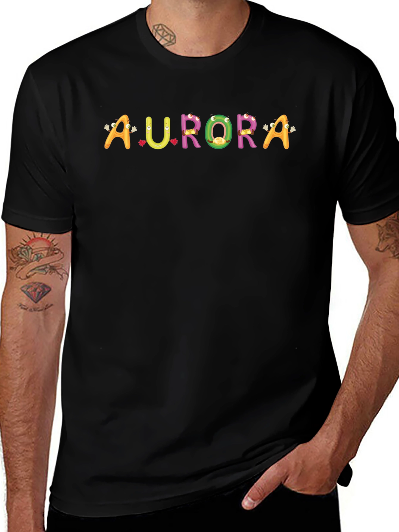 Aurora Graphic Tee - Fun Colorful Design