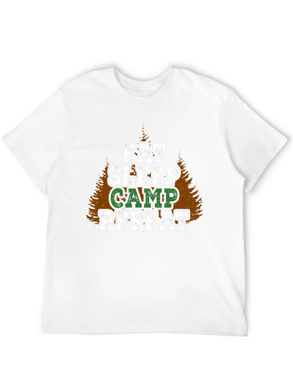 Eat Sleep Camp Repeat Graphic T-Shirt