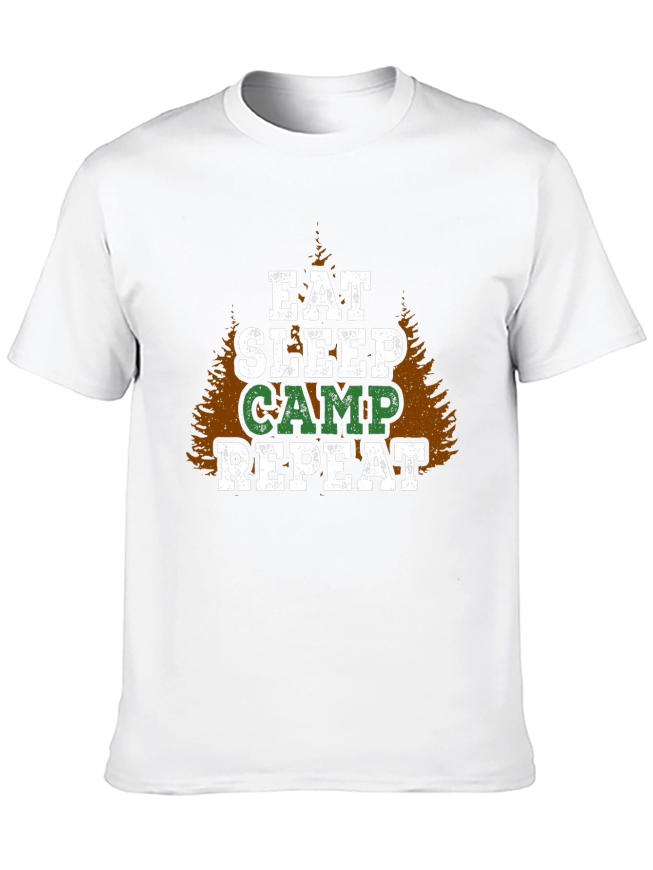 Eat Sleep Camp Repeat Graphic T-Shirt