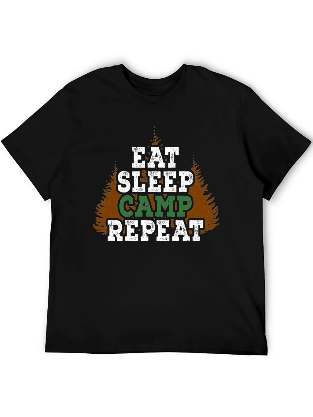 Eat Sleep Camp Repeat Graphic T-Shirt