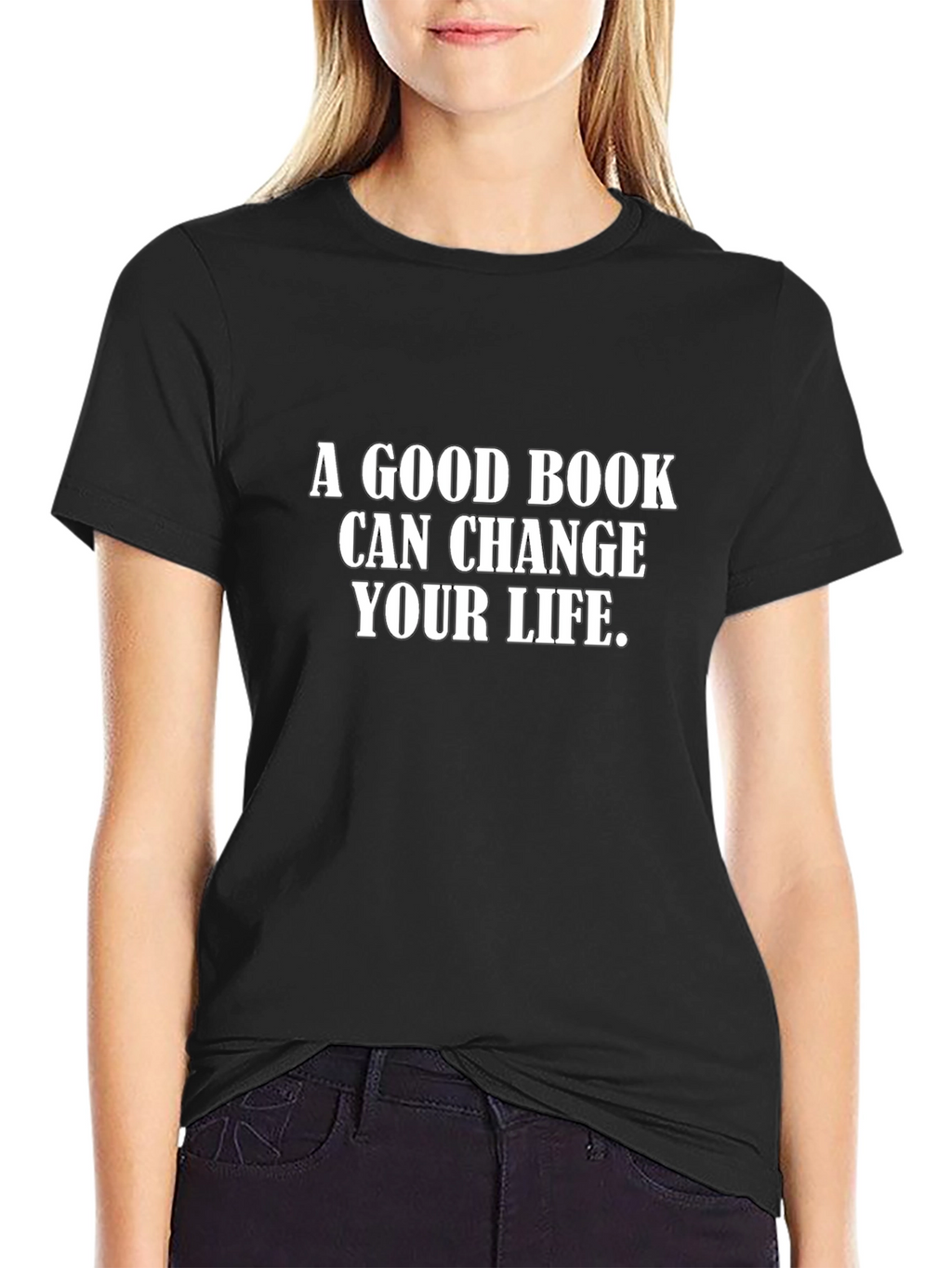 Inspirational Book Lover Black T-Shirt