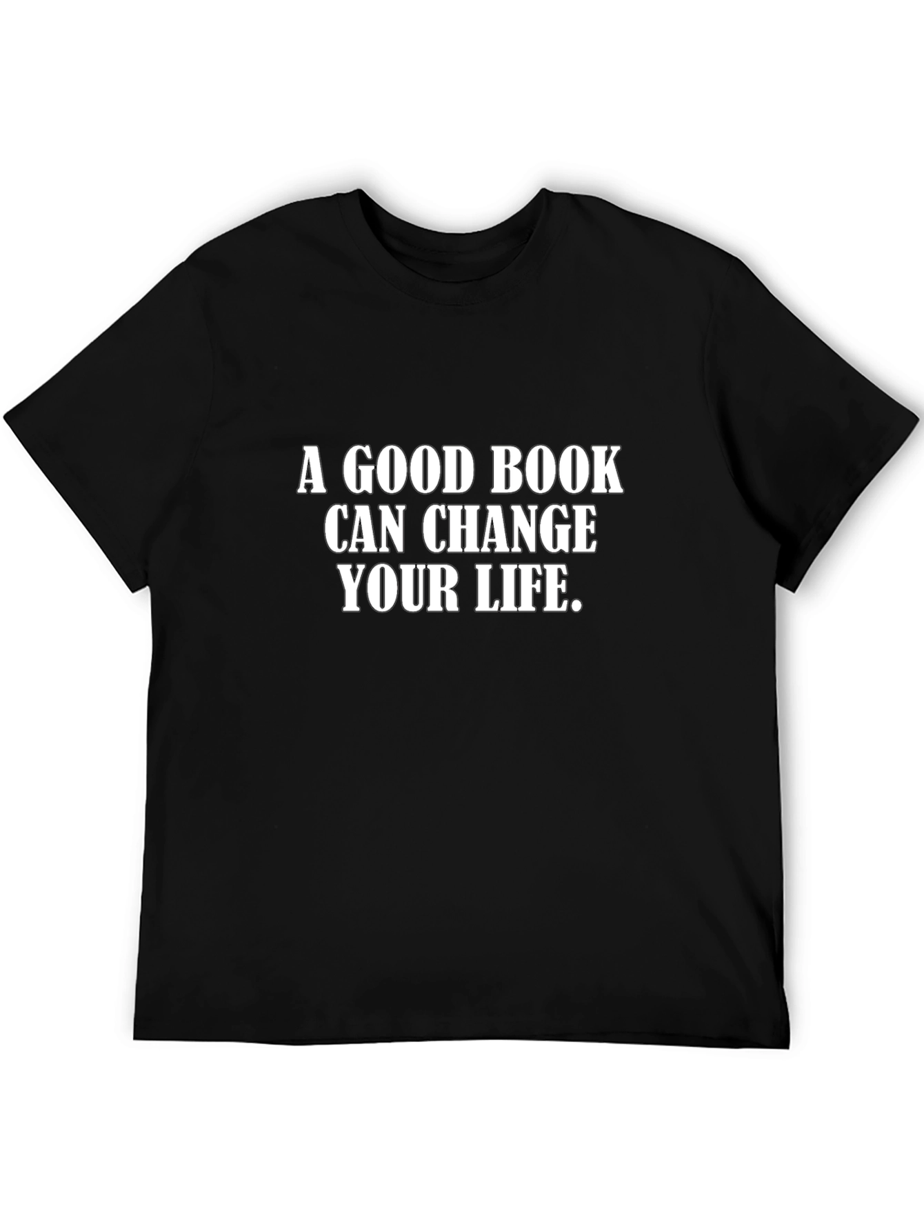Inspirational Book Lover Black T-Shirt