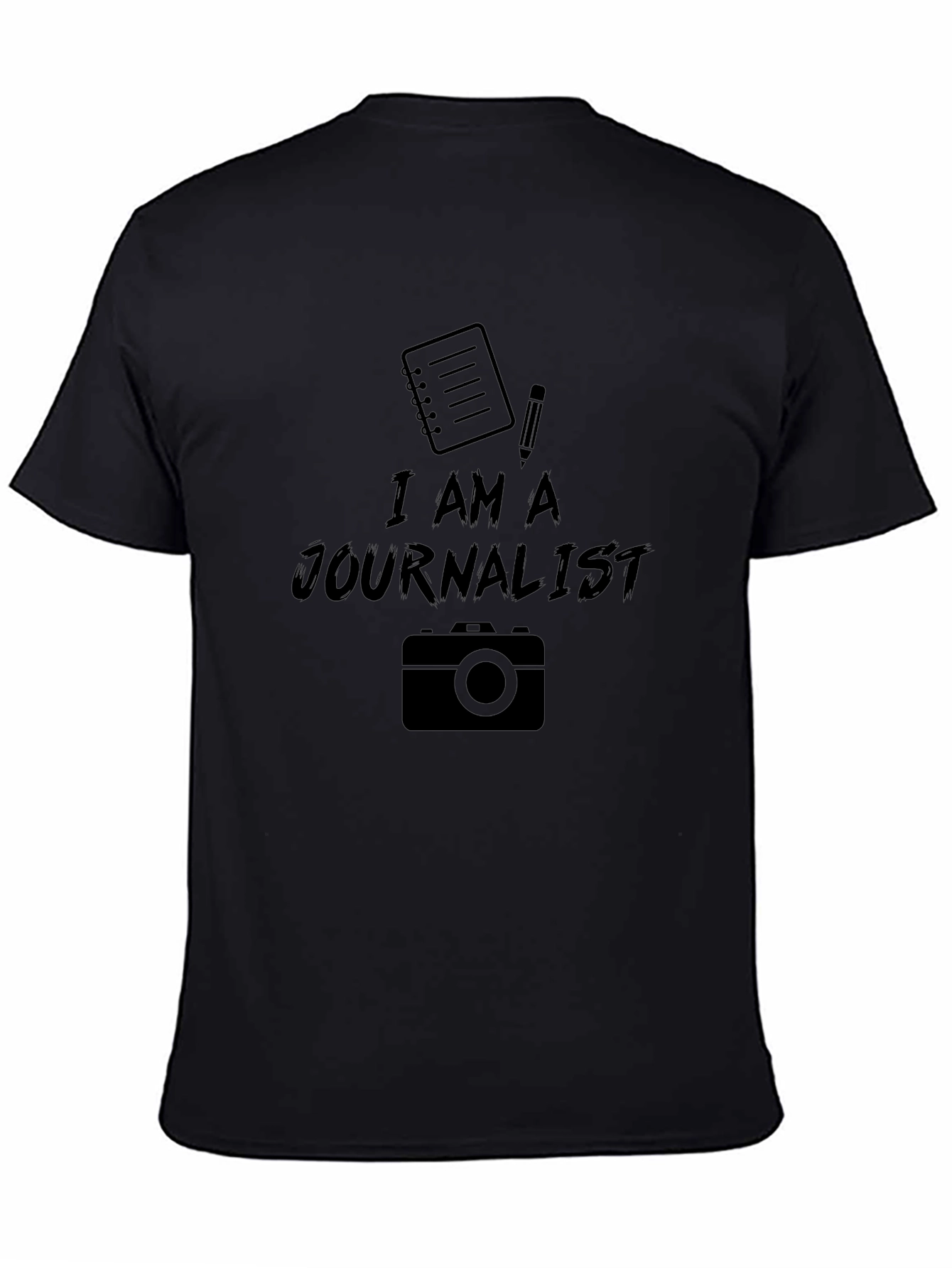 I Am A Journalist Graphic Tee - Black