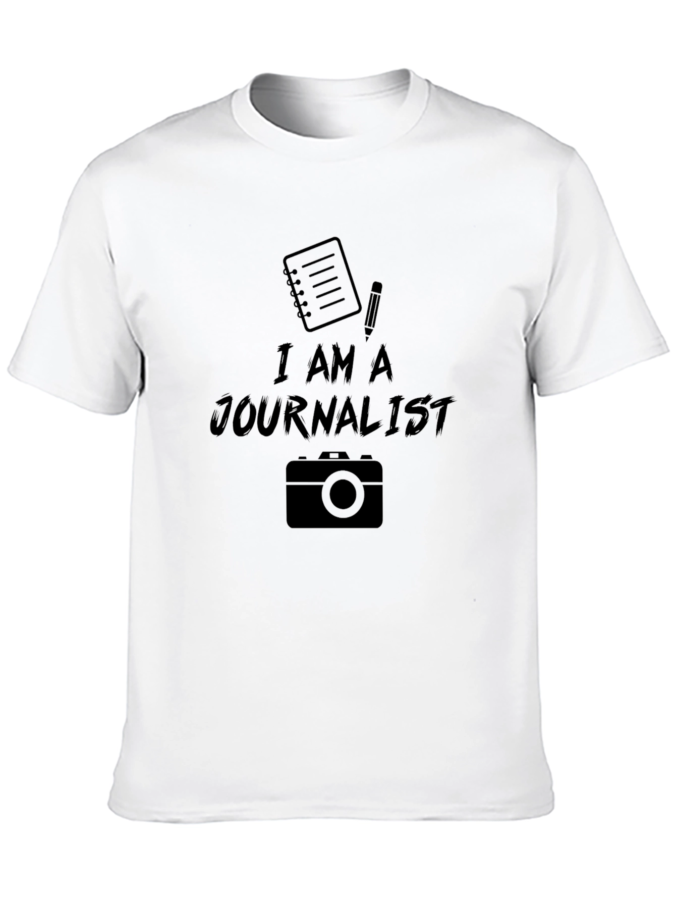 I Am A Journalist Graphic Tee - Black