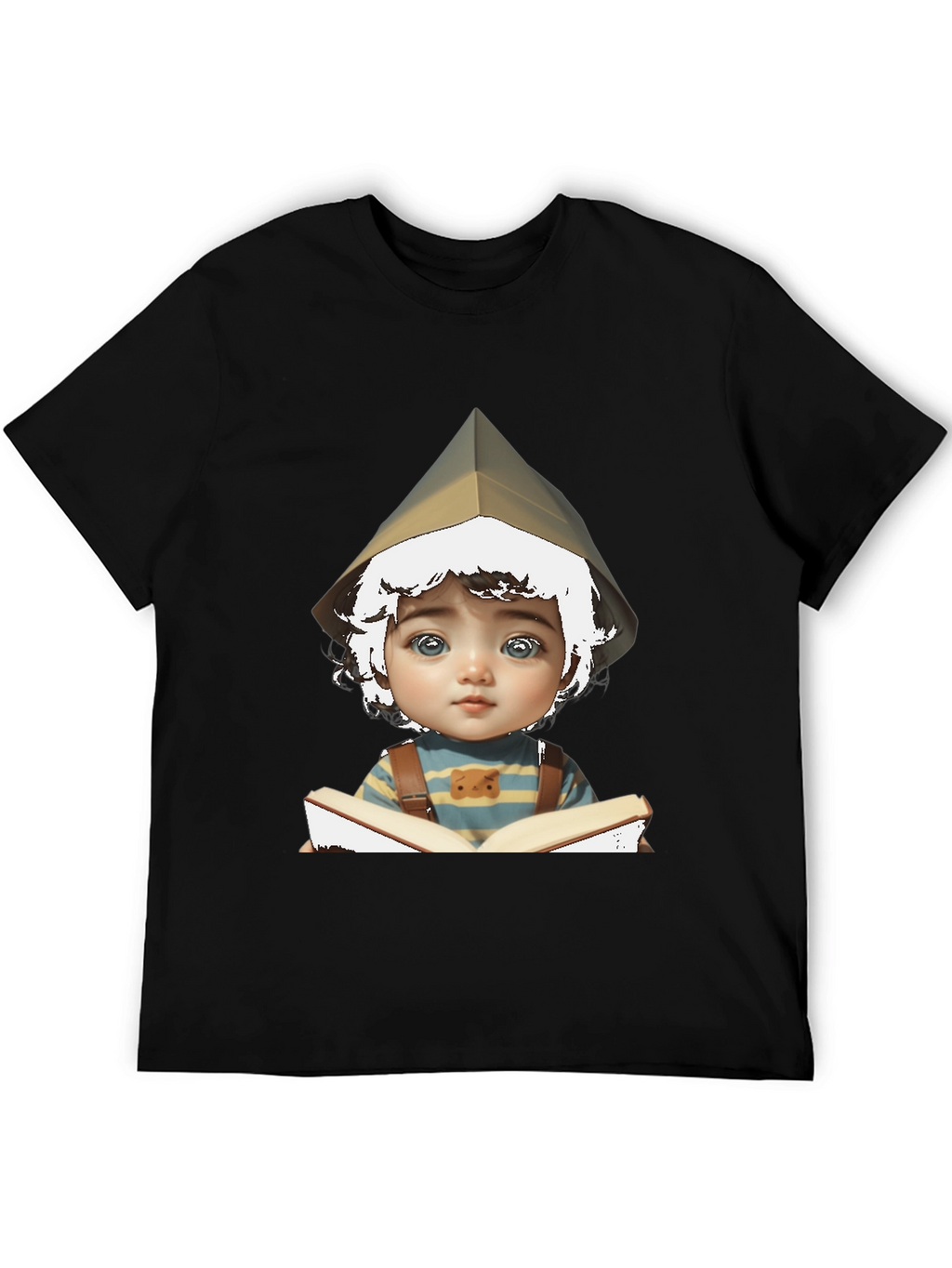 Boy Reading Book Graphic T-Shirt