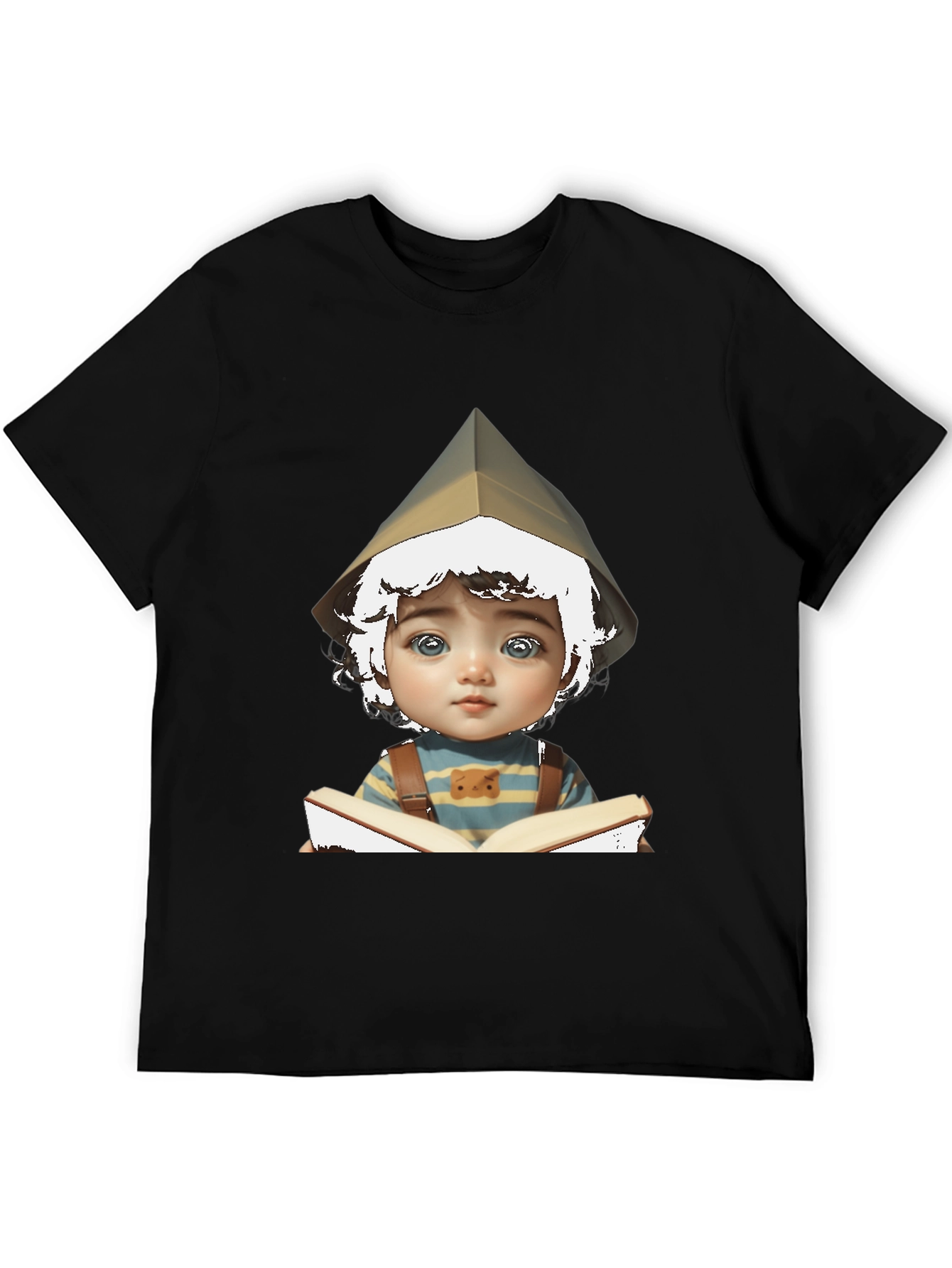 Boy Reading Book Graphic T-Shirt