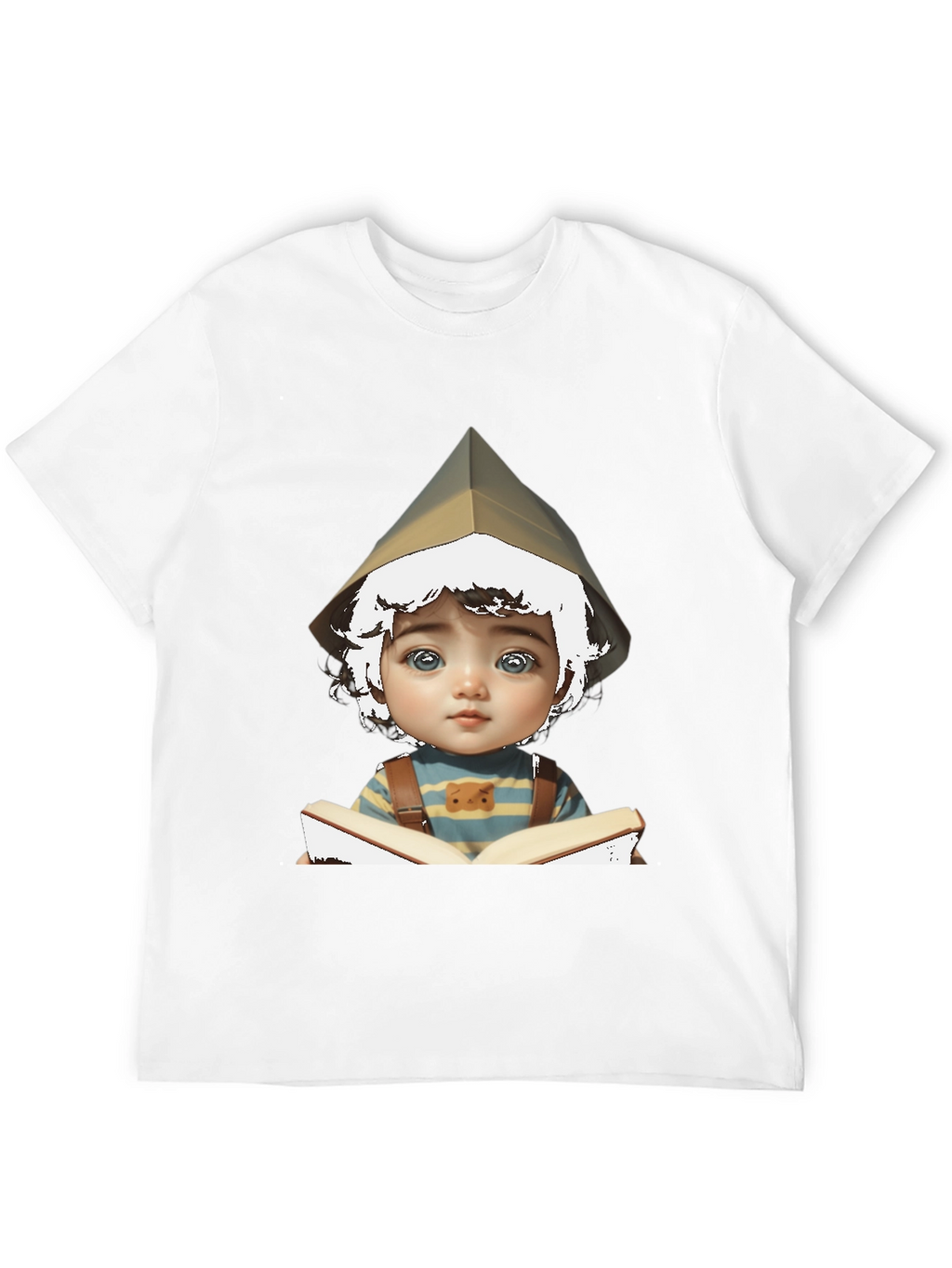 Boy Reading Book Graphic T-Shirt