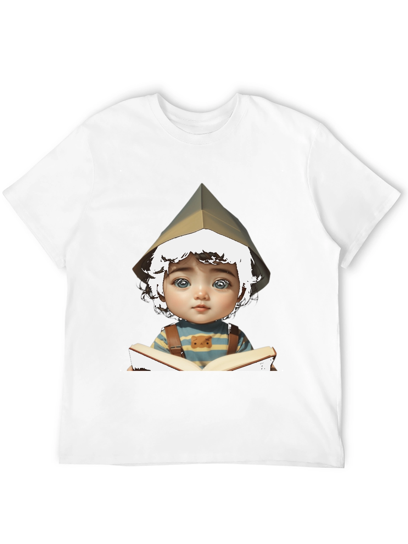 Boy Reading Book Graphic T-Shirt