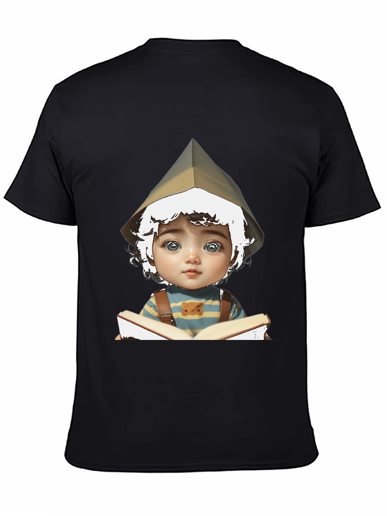 Boy Reading Book Graphic T-Shirt