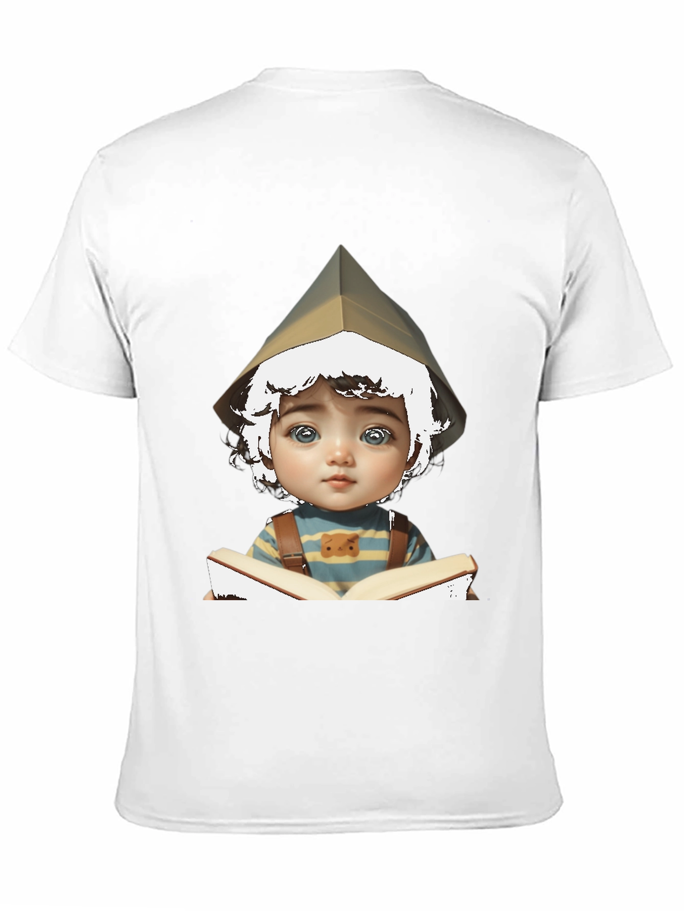 Boy Reading Book Graphic T-Shirt