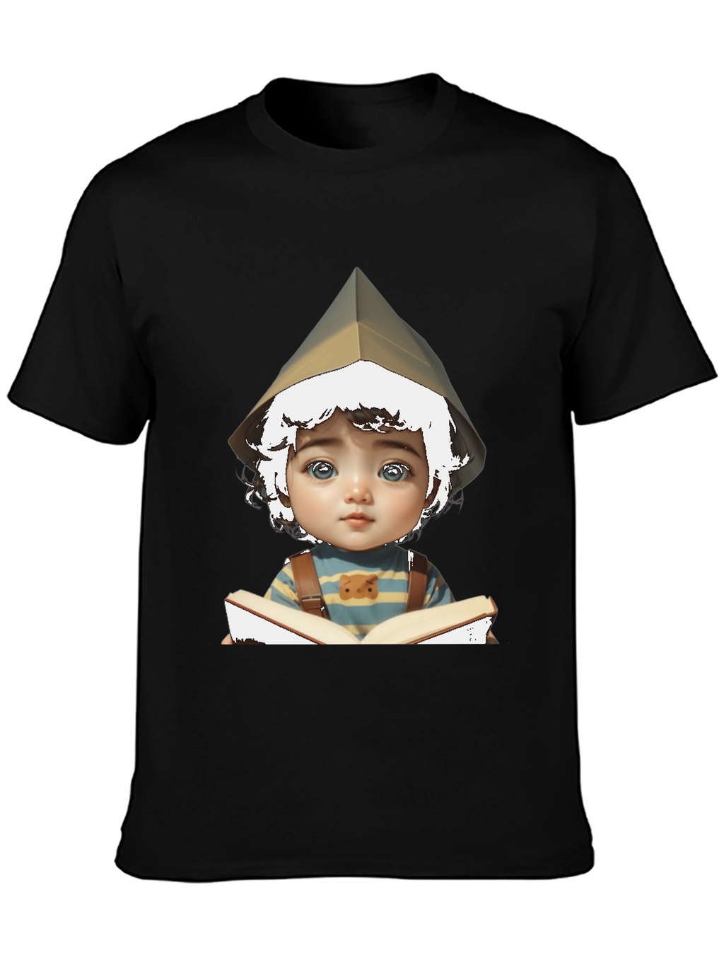 Boy Reading Book Graphic T-Shirt