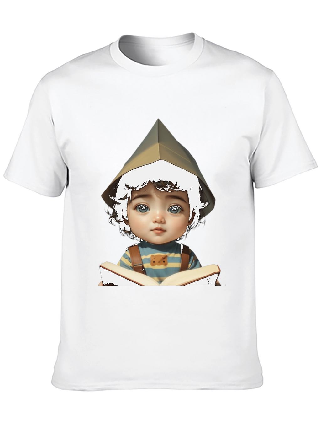 Boy Reading Book Graphic T-Shirt