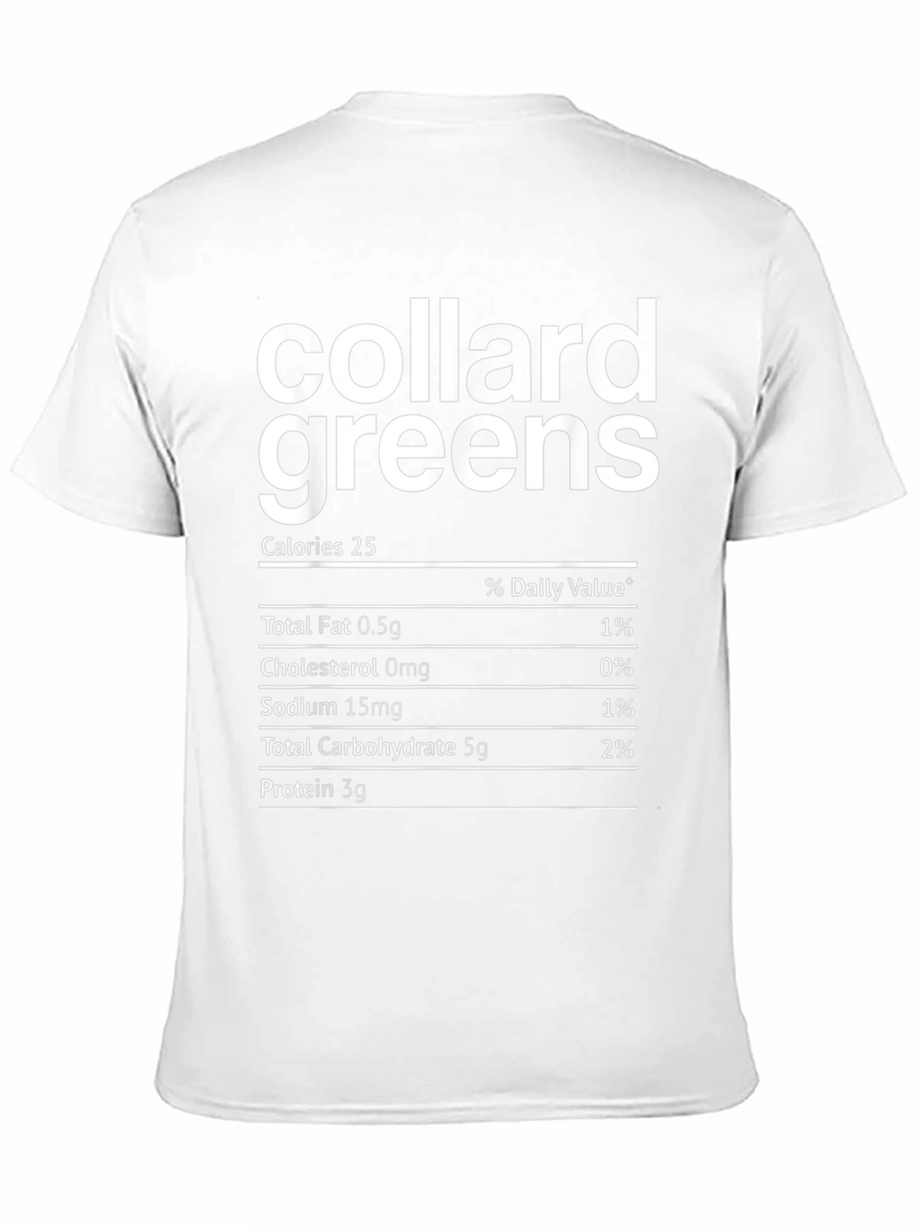 Collard Greens Nutrition Facts T-Shirt