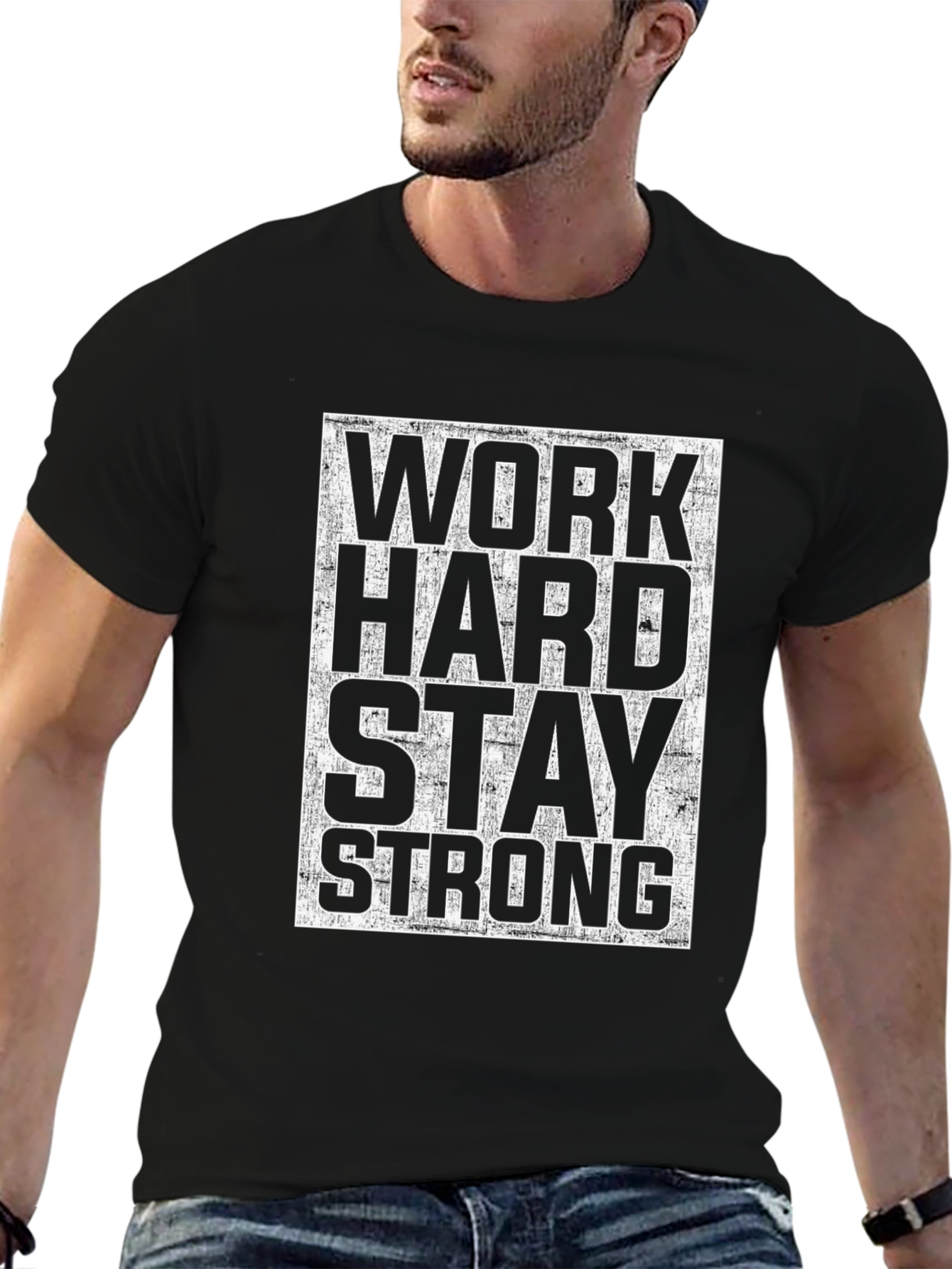 Work Hard Stay Strong Graphic Tee