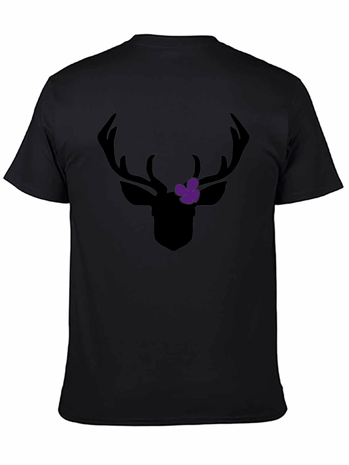 Deer Antler Floral Graphic T-Shirt - Unisex Cotton Tee