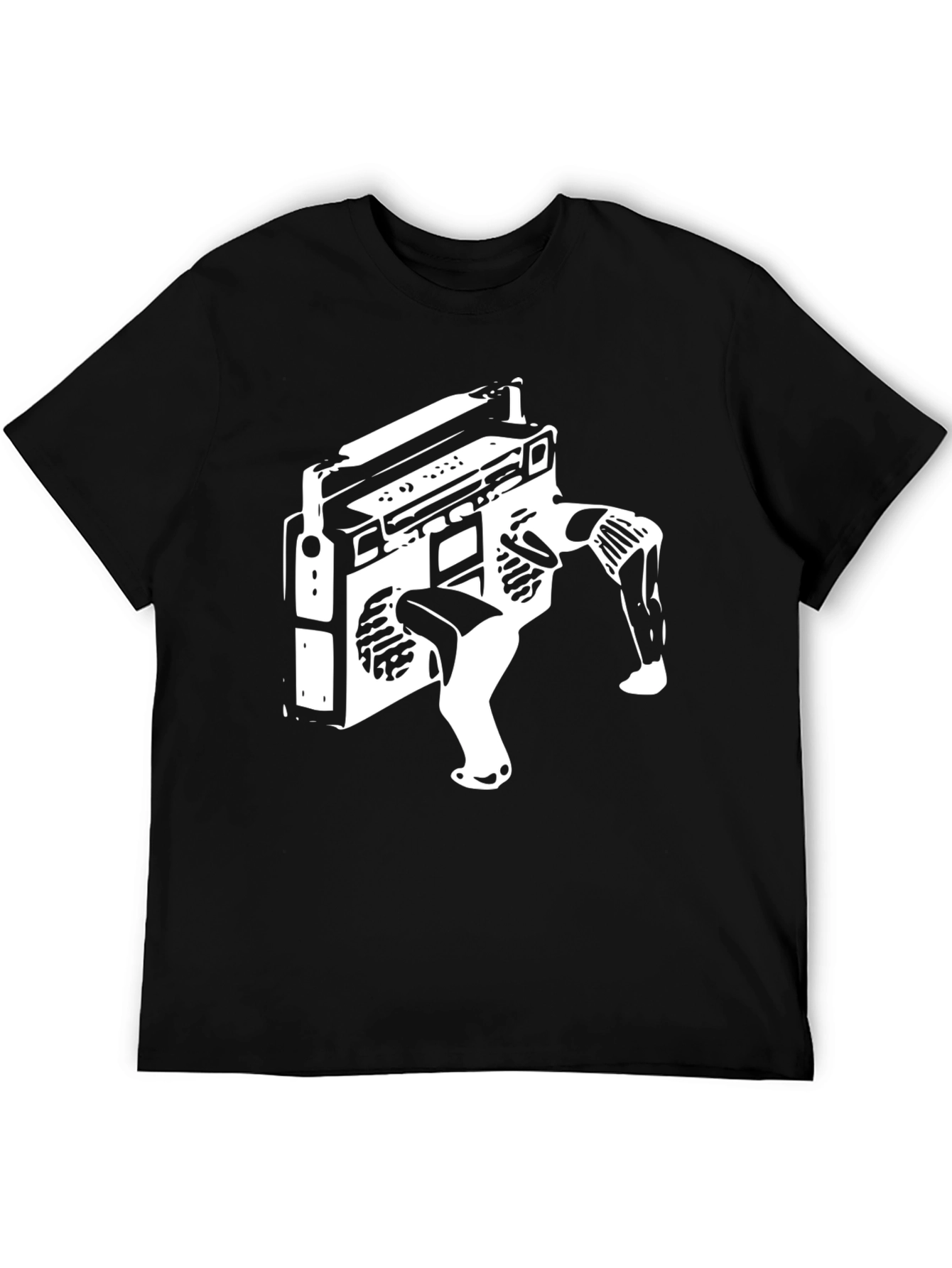 Retro Boombox T-Shirt - Cool Graphic Tee