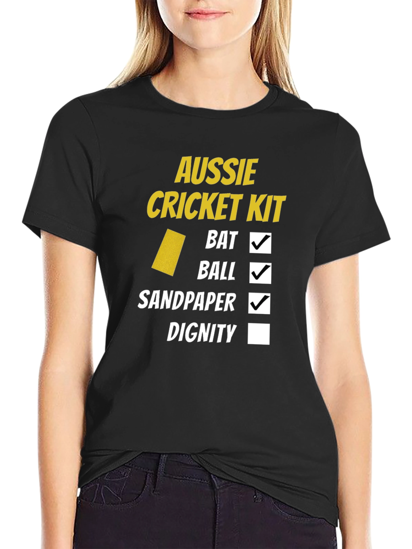 Aussie Cricket Kit T-Shirt - Funny Australian Humor Tee