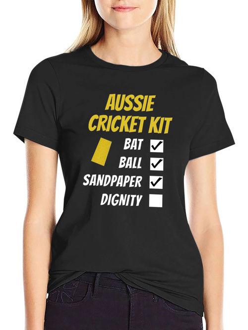 Aussie Cricket Kit T-Shirt - Funny Australian Humor Tee