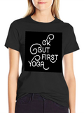 Yoga First Black T-Shirt