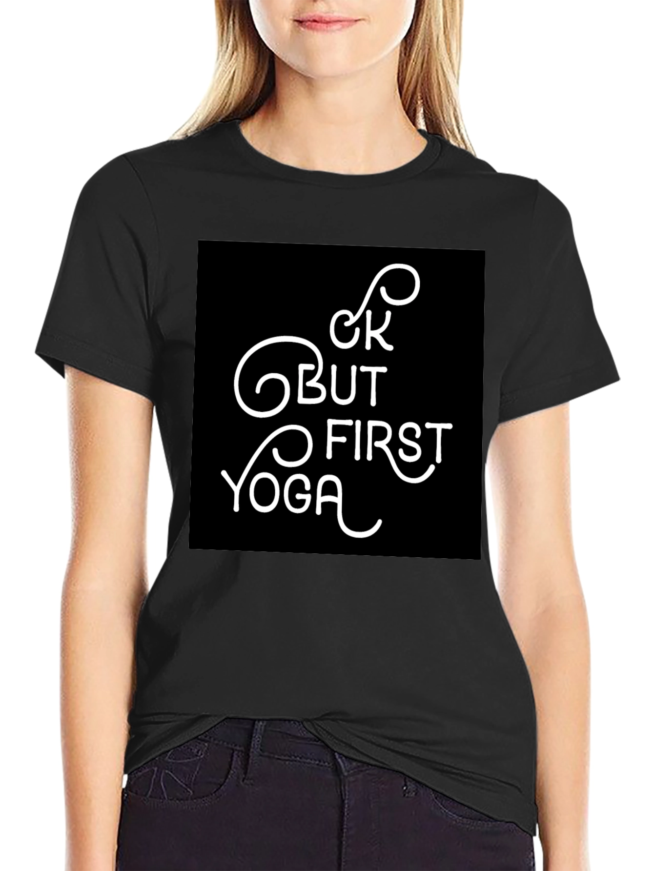 Yoga First Black T-Shirt
