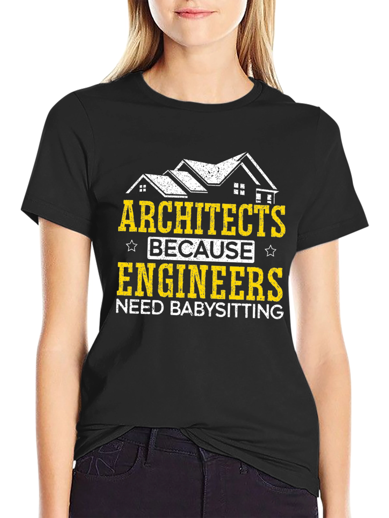 Architects Babysitting Engineers Graphic Tee