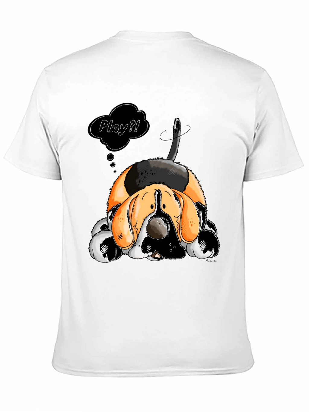 Cartoon Dog Play? Graphic T-Shirt