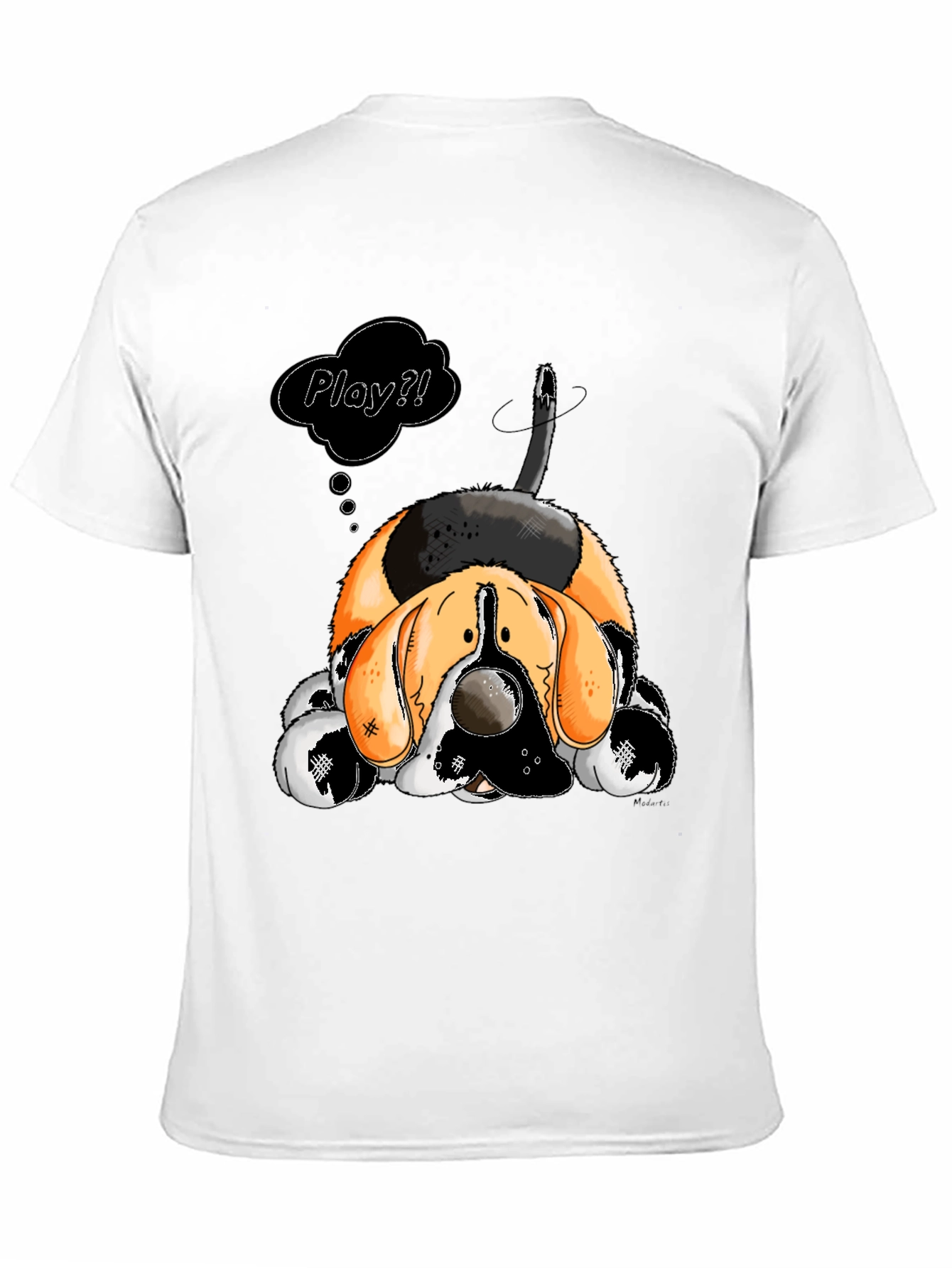 Cartoon Dog Play? Graphic T-Shirt