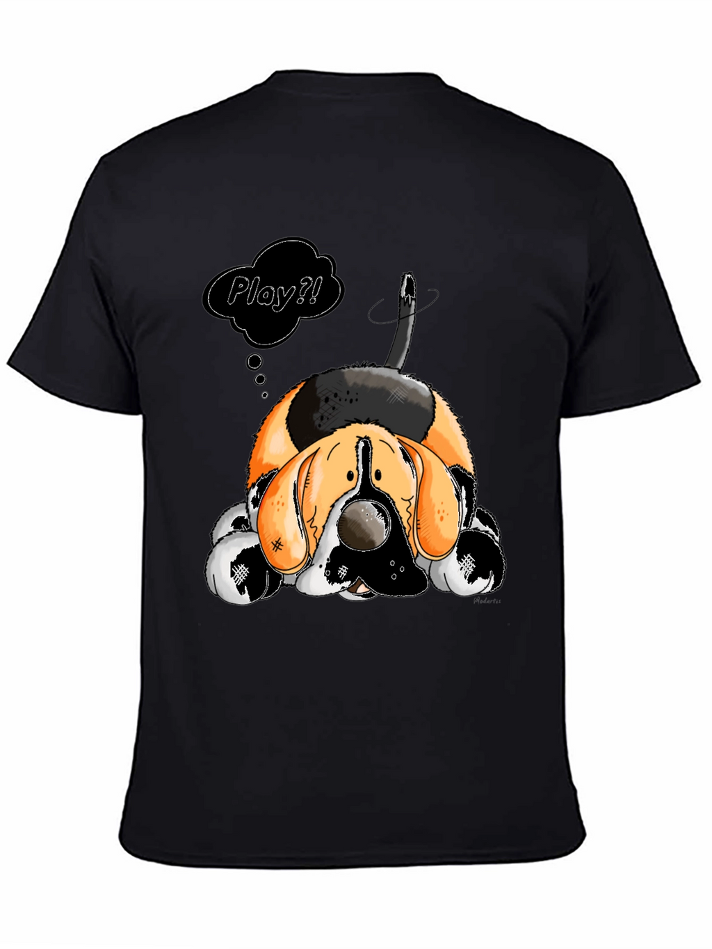 Cartoon Dog Play? Graphic T-Shirt