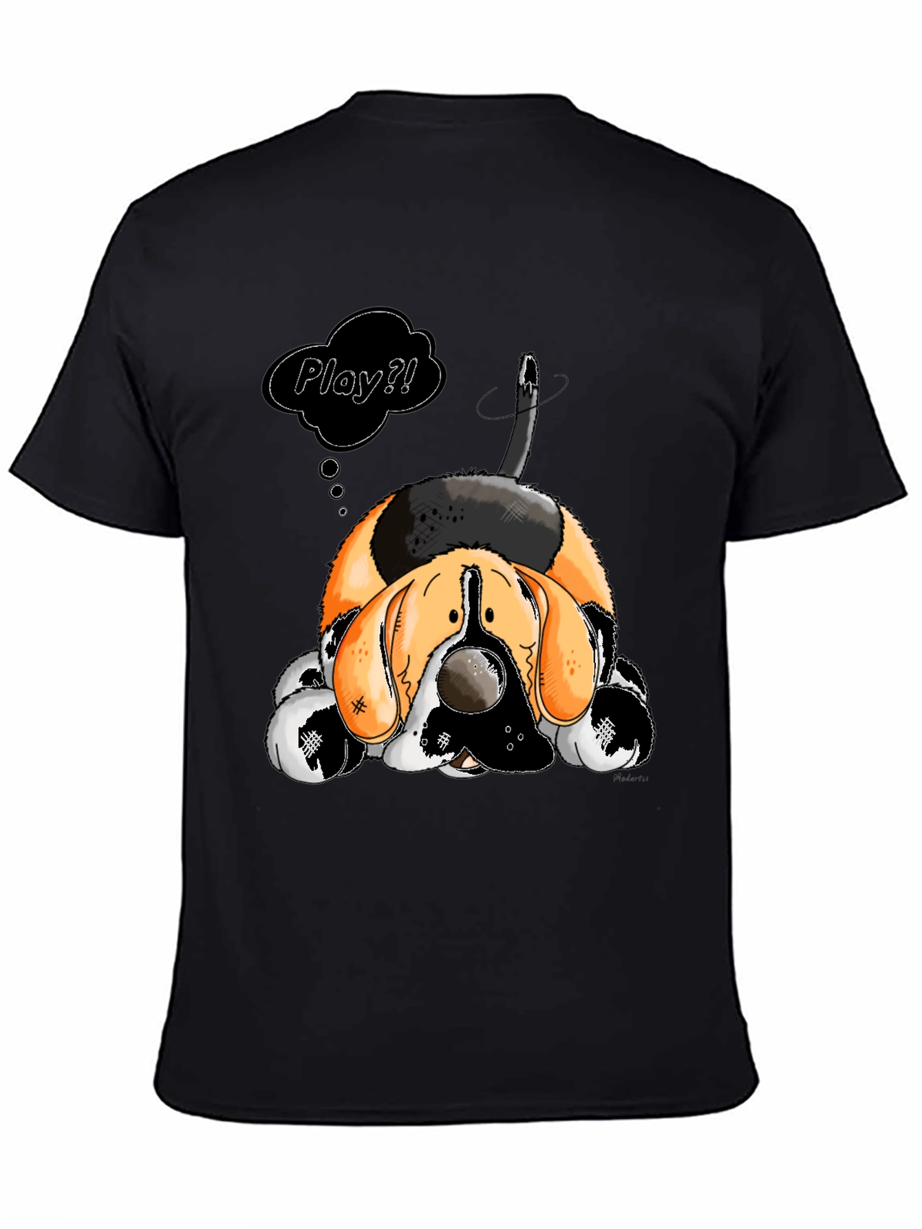 Cartoon Dog Play? Graphic T-Shirt