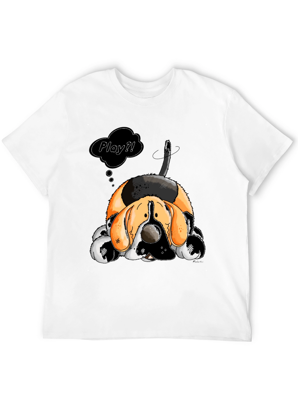 Cartoon Dog Play? Graphic T-Shirt