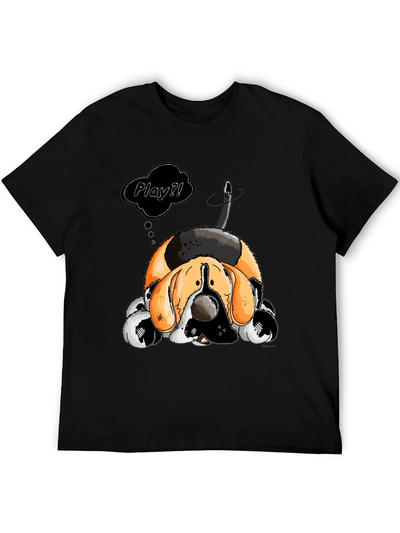 Cartoon Dog Play? Graphic T-Shirt