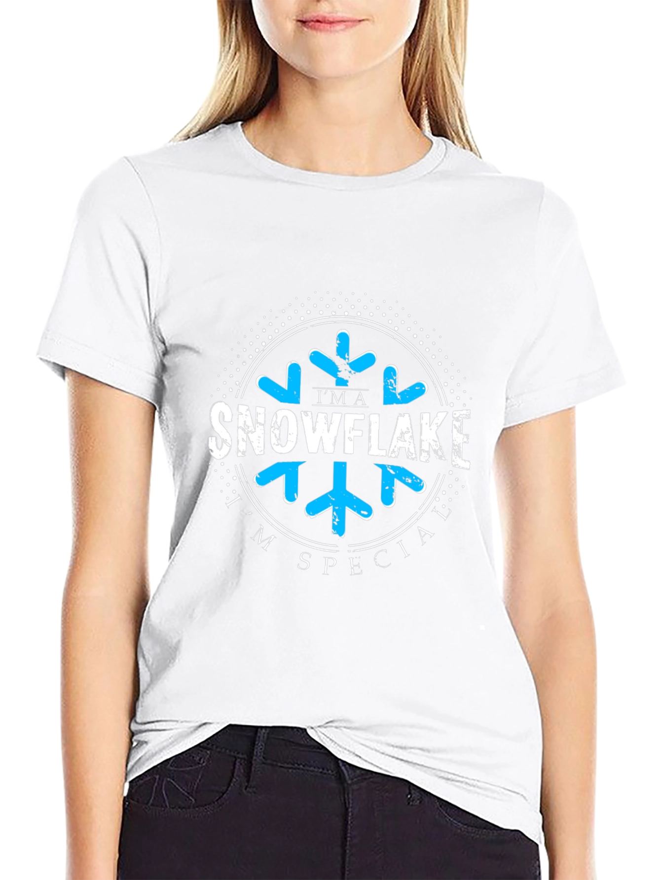 Im a Snowflake Im Special Black Graphic Tee