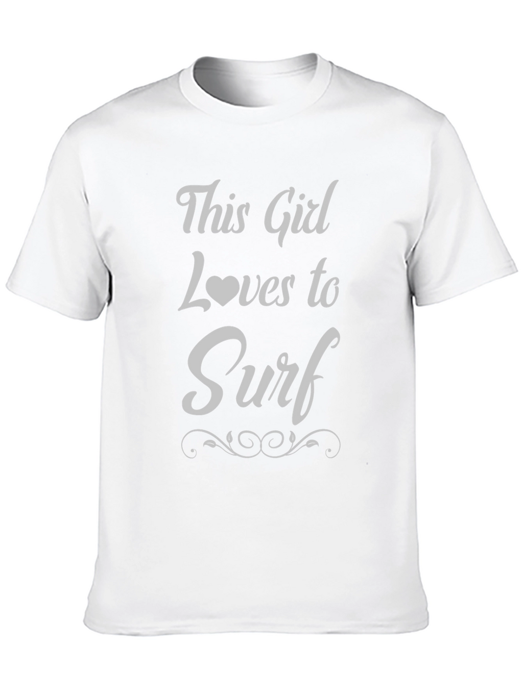 This Girl Loves to Surf T-Shirt - Black