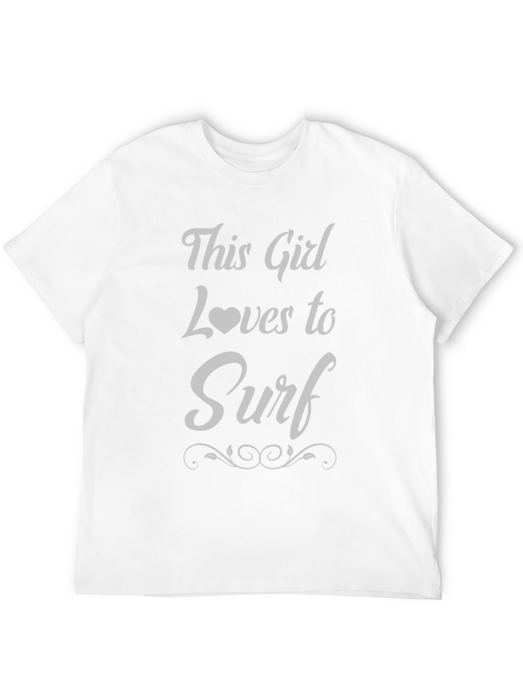 This Girl Loves to Surf T-Shirt - Black