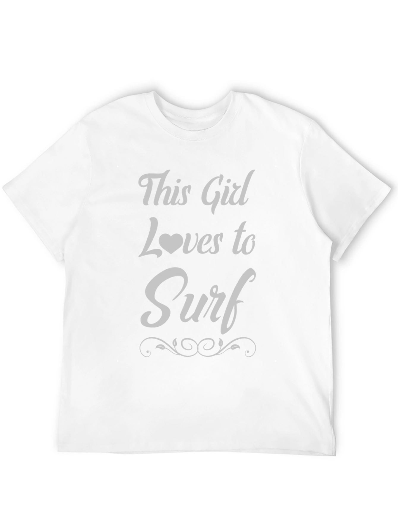 This Girl Loves to Surf T-Shirt - Black