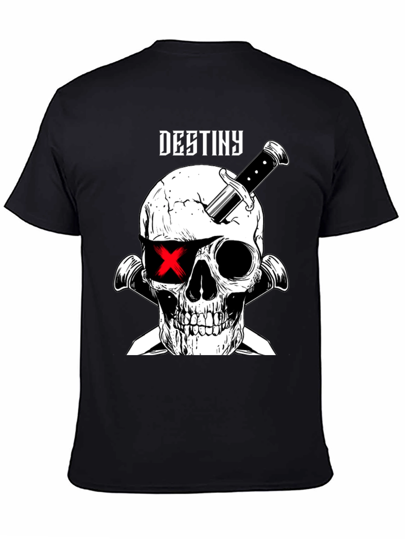 Destiny Skull & Dagger Graphic Tee - Black