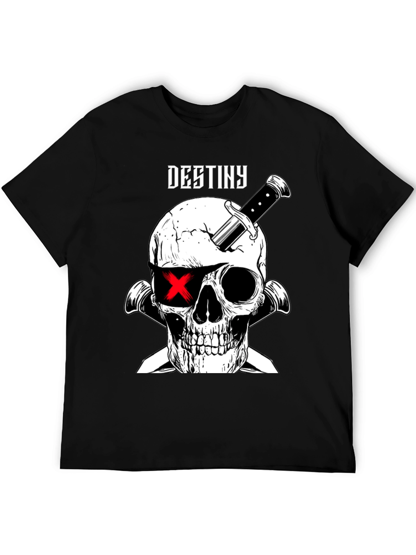 Destiny Skull & Dagger Graphic Tee - Black
