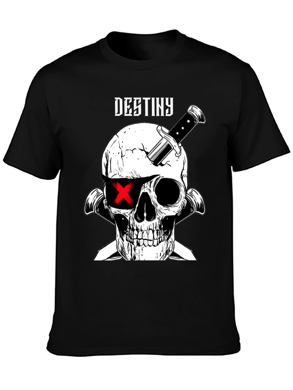 Destiny Skull & Dagger Graphic Tee - Black
