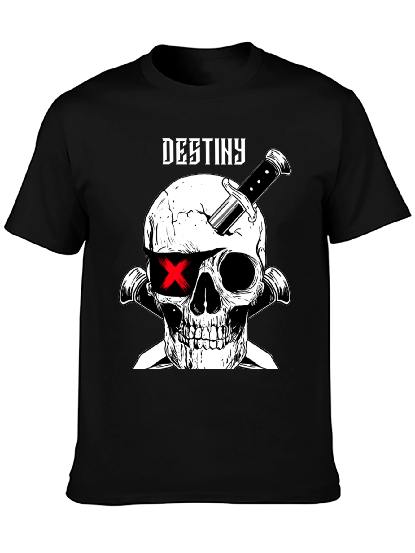 Destiny Skull & Dagger Graphic Tee - Black