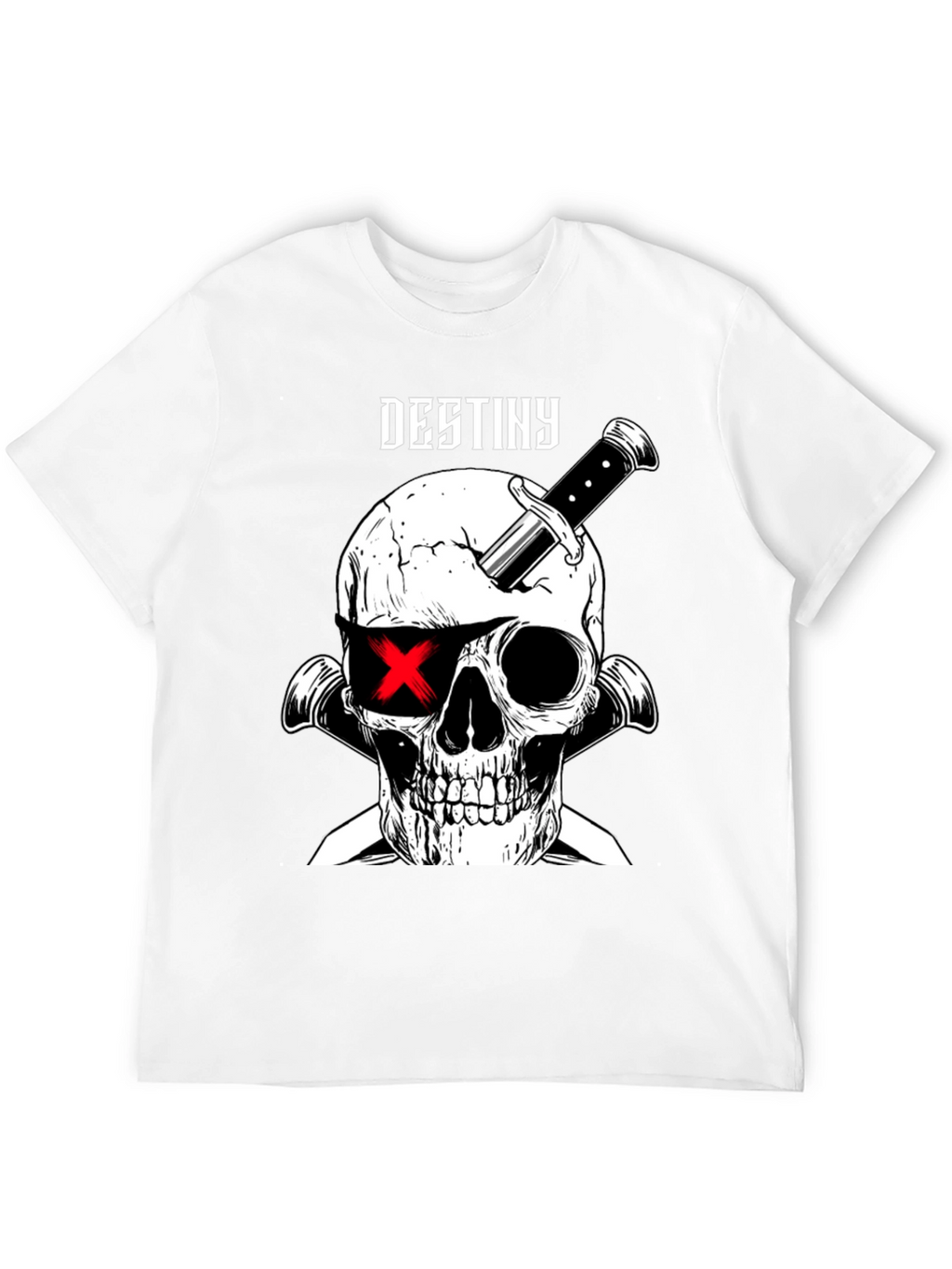 Destiny Skull & Dagger Graphic Tee - Black